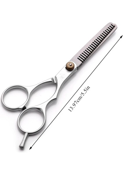 Silver-5.5inch 5.5/6 Inç Saç Inceltme ve Kesme Makası Için Makas Profesyonel Kuaförlük Makas Saç Kesimi Trim Kıllar Kesme Berber (Yurt Dışından) modelleri