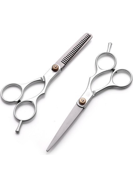 Silver-5.5inch 5.5/6 Inç Saç Inceltme ve Kesme Makası Için Makas Profesyonel Kuaförlük Makas Saç Kesimi Trim Kıllar Kesme Berber (Yurt Dışından) fırsatları