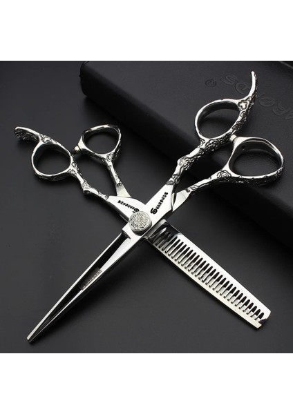 7 Inç Kesme 6/7 Inç JAPAN440C Çelik Profesyonel Berber Makası Saç Tasarım Aracı Berber Makası Kuaför Kuaförlük Makas Salon (Yurt Dışından)