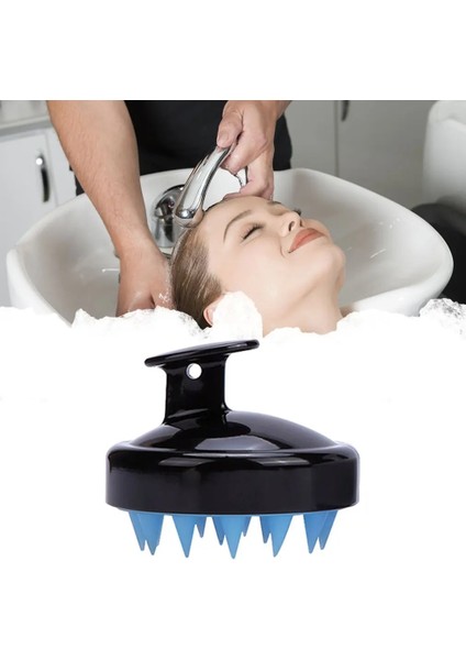 Tip 2 Yumuşak Silikon Kafa Derisi Masaj Tarak Şampuan Fırçası Saç Yıkama Tarak Banyo Duş Fırçası Kuaför Kuaförlük Aracı (Yurt Dışından)