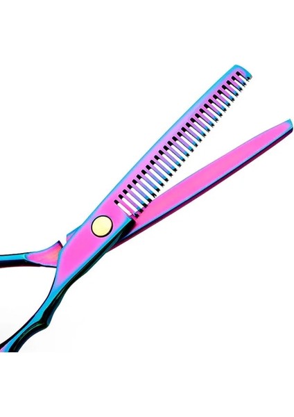 Mor 2 Adet 2/3 Adet Kuaförlük Makas Seti Tarak ile 6 Inç Makas Salon Kuaförlük Profesyonel Berber Saç Kesme Inceltme Makası (Yurt Dışından) fırsatları