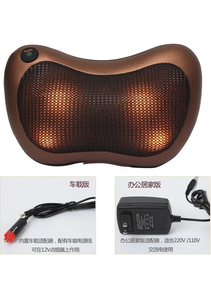 8 Kafa Kırmızı Masaj Yastığı Servikal Omurga Bacak Bel Hediye Elektrikli Masaj Araca Monte Ev Kullanımı Masaj Yastığı Kafa (Yurt Dışından) indirimleri