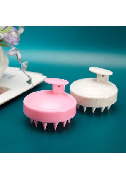 Tip C Yeşil Şampuan Fırçası Plastik Silikon Masaj Tarağı Banyo Tarağı Saç Derisini Iyice Temizleyin Saç Derisine Masaj Kolay Köpüklü Kafa Masaj Fırçası (Yurt Dışından)