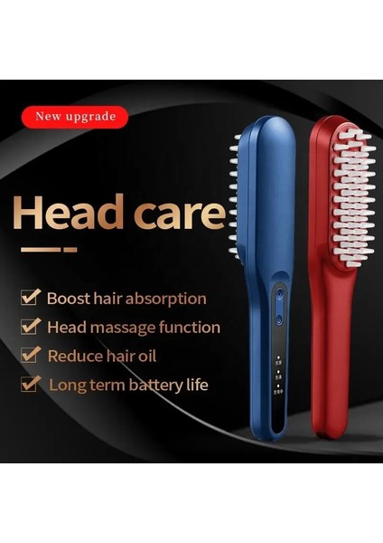 Mavi Elektrikli Masaj Tarak Saç Masaj Tarak Saç Fırçası Masaj Tarak Ev Ofis Seyahat Için Saç Bakımı (Yurt Dışından) indirimleri