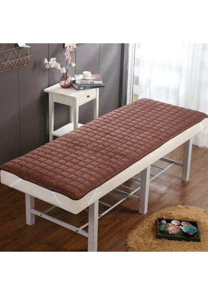 Kahve Deliksiz Kare 190CM80CM Delikli Masaj Masası Yatağı, Güzellik Salonu Pedi, Kaymaz Yastık (Yurt Dışından)
