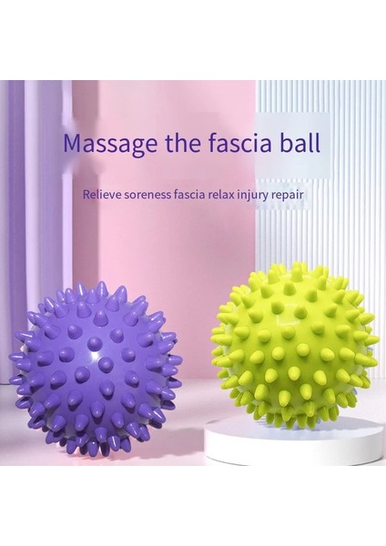 7.5 cm Kırmızı 7.5 cm Pvc Dikenli Masaj Topu Stres Giderici Rulo Spor Fitness Plantar Fasiit Rahatlatıcı Egzersiz El Ayak Sırt Masajı (Yurt Dışından) fiyatları