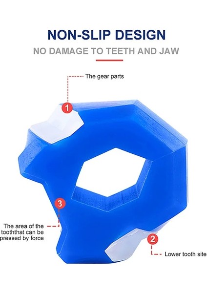 Açık Mavi Spor Yüz Masseter Erkekler Yüz Pop N Go Ağız Jawline Çene Egzersiz Kas Çiğneme Topu Çiğneme Isırığı Kesici Eğitim (Yurt Dışından) fırsatları