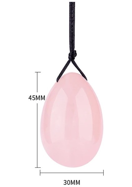 Pembe-L 100% Saf Doğal Kuvars Yoni Yumurta Seti Kegel Egzersiz Topları Vginal Topları Kas Yeşim Yumurta Masaj Topu Vajinal Sıkma Topu (Yurt Dışından)