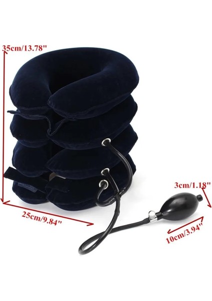 4 Katmanlı Şişme Servikal Traksiyon Cihazı Ev Servikal Vertebra Ortez Boyun Boyunluk Boyun Sedye (Yurt Dışından) modelleri