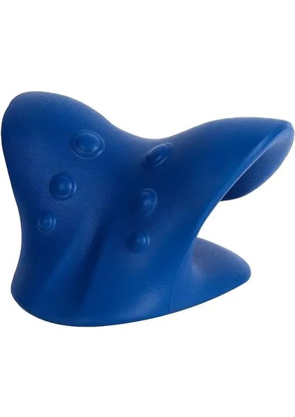 Lacivert Boyun Sedye Omuz Masajı Servikal Omurga Streç Yerçekimi Kas Gevşeme Çekiş Yastık Ağrıyı Rahatlatmak Omurga Düzeltme (Yurt Dışından)