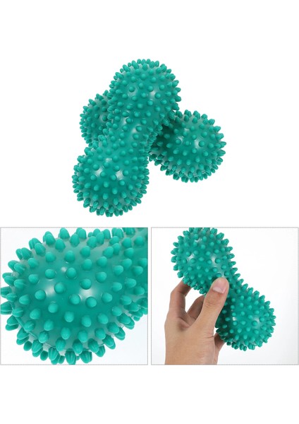 Yeşil 2 Adet Masaj Fıstık Topları Ayak Ayak Rulo Masajı Plastik Pvc Şekilli Fitness Cihazı (Yurt Dışından) fiyatları
