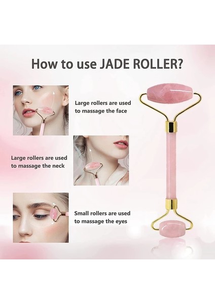 2 Adet Tip B1 Yüz Masajı Guaj Kazıyıcı Yüz Masajı Gua Sha Doğal Yeşim Pembe Kuvars Rulo Selülit Masajı Taş Gua Sha Seti Kurulu (Yurt Dışından)