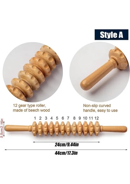 Tip A Ahşap Terapi Masajı Anti-Selülit Gua Sha Aracı Derin Doku Relax Masaj Vücut Yüz Kaldırma Maderoterapia Rulo Spor Salonu Ev (Yurt Dışından)