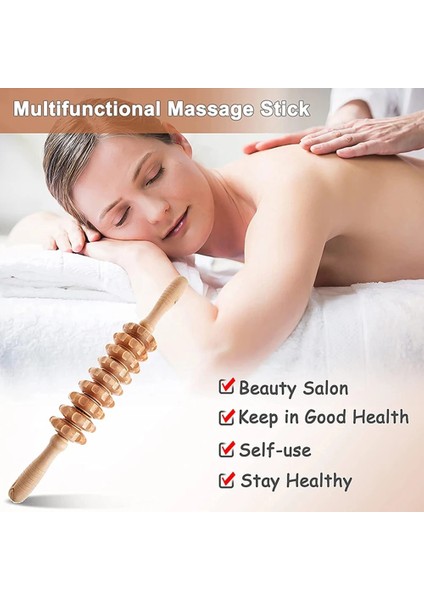 Tip A Ahşap Terapi Masajı Anti-Selülit Gua Sha Aracı Derin Doku Relax Masaj Vücut Yüz Kaldırma Maderoterapia Rulo Spor Salonu Ev (Yurt Dışından)