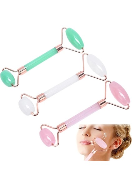 Kombinasyon Gül Doğal Yüz Masajı Guaj Kazıyıcı Yüz Masajı Yeşim Rulo Guasha Kazıyıcı Yüz Için Microniddle Rulo Yüz Gua Sha (Yurt Dışından) indirimleri