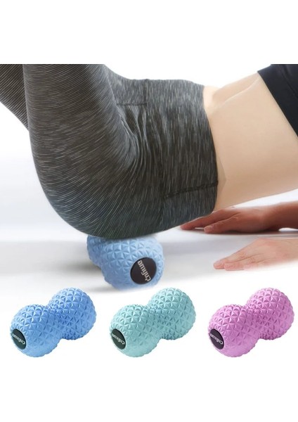 B Fıstık Masaj Topu Ayak Kas Miyofasya Servikal Vertebra Akupunktur Noktaları Masaj Topu Elmas Desen Duyusal Eğitim Kavrama Topu (Yurt Dışından)