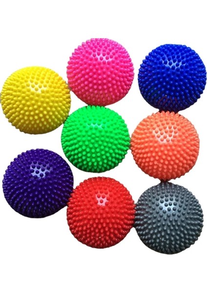 Pembe 16 cm Pvc Şişme Masaj Noktası Yarım Fit Top Yoga Topu Denge Eğitmen Sabitleyici Spor Pilates Fitness Dengeleme Masaj Topu (Yurt Dışından) indirimleri