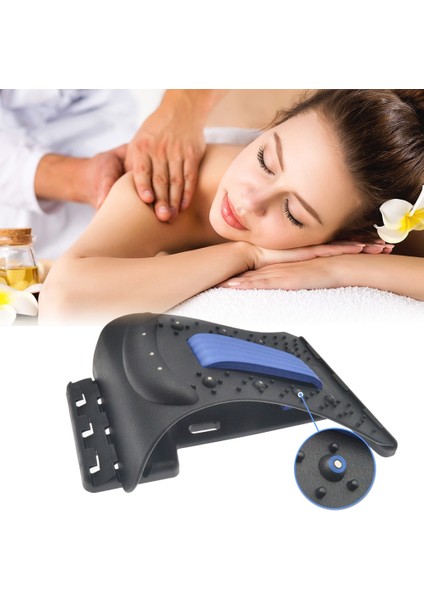 Yeşil Manyetik Sırt Masajı Sedye Aparatı Boyun Traksiyon Cihazı Servikal Düzeltme Spor Boyun Lomber Omurga Güverte Streç (Yurt Dışından) fiyatları