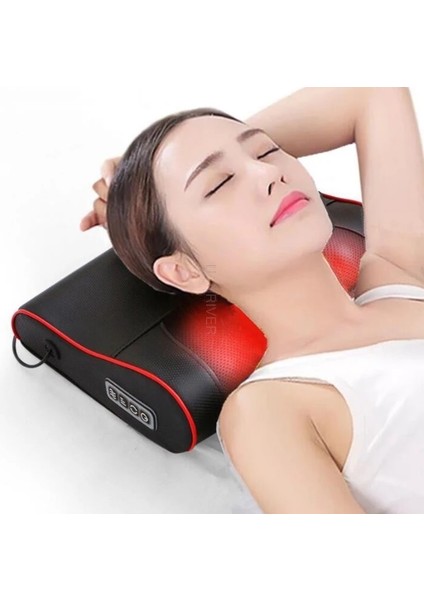 Küçük Boyutlu 1 Anahtar Boyun Sağlıklı Massageador Gevşeme Shiatsu Elektrikli Sırt Masajı Boyun Omuz Masajı Yastık Kızılötesi Isıtma Elektrikli (Yurt Dışından) fiyatları
