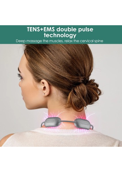 Kırmızı Akıllı Boyun Masajı Asılı Servikal Omurga Masajı Mini Darbe Omuz Servikal Masaj Sıcak Kompres Isıtma Boyun Darbe Masajı (Yurt Dışından) fiyatları