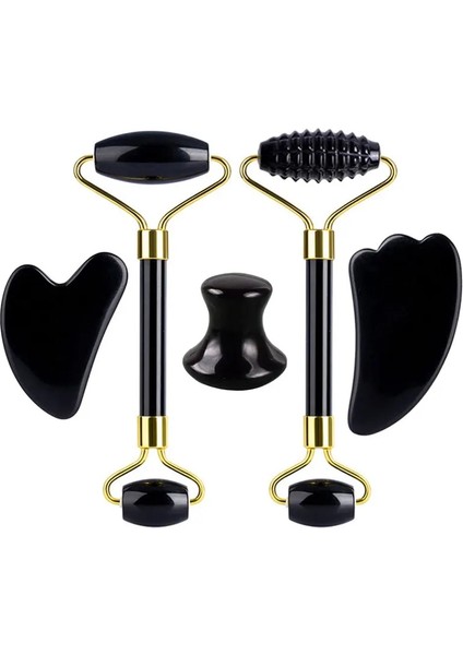 K Tipi Doğal Obsidyen Yüz Masajı Rulosu Gua Sha Kazıyıcı Seti Guaj Taşı Yüz Yeşim Rulo Masajı Guaj Kazıyıcı Yüz Masajı (Yurt Dışından) fiyatları