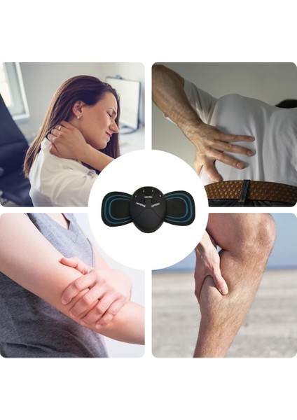 Uzaktan Kumanda 2pc Elektronik Sırt Boyun Masajı Kullanışlı Mini Boyun Masaj Yaması Akıllı Yeniden Kullanılabilir Hafif Yorgunluğu Gidermek Için Ayarlanabilir (Yurt Dışından)
