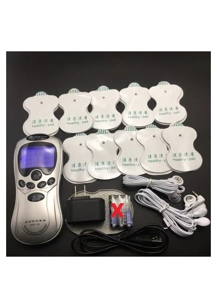 Terlik Ab Tak Onlarca Vücut Masajı Relax Muscle Dijital Meridyen Elektroterapi Enstrümanı 10 Elektrotlu Yama / 2 Kablo / Terlik (Yurt Dışından) modelleri