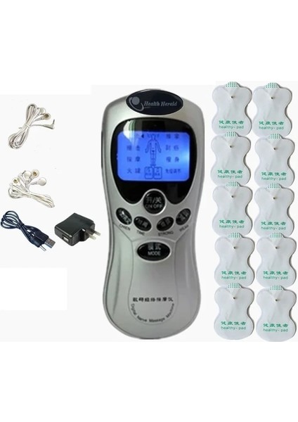 Terlik Ab Tak Onlarca Vücut Masajı Relax Muscle Dijital Meridyen Elektroterapi Enstrümanı 10 Elektrotlu Yama / 2 Kablo / Terlik (Yurt Dışından) fırsatları