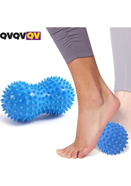 Beyaz-1 Adet Fıstık Topu Pvc Sert Dikenli Masaj Topu Tetik Noktası Derin Doku Masajı El Ayak Masajı Rulo Topu Gerginlik Kas Relax (Yurt Dışından)
