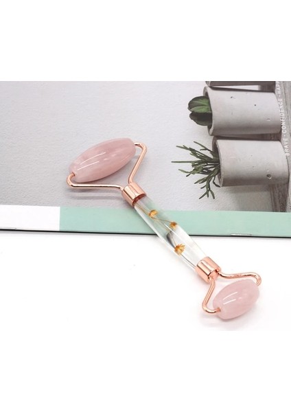 Pembe Renk Ebedi Çiçek Kök Yeşim Rulo Masaj Reçine Tozu Kristal Itme Zarif ve Güzel Sağlık Şükran Günü Hediyeleri (Yurt Dışından)