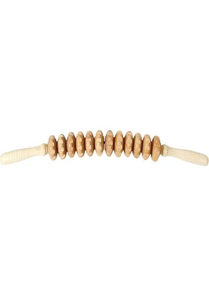 Tip 1 Kavisli Ahşap Masaj Silindiri Bel, Uyluk, Selülit Azaltma ve Kas Gerginliği Için Çok Fonksiyonlu Vücut Silindiri, Kadın Erkek Için (Yurt Dışından)