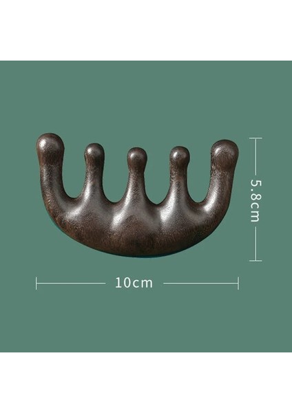 Ahşap Masaj Sandal Ağacı Tavşan Şekli Masaj Tarak Kafa Meridyen Gua Sha Saç Derisi Gevşeme Akupunktur Terapisi Geniş Diş Tarağı (Yurt Dışından)