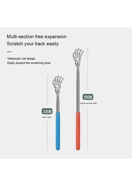 Danlu Paslanmaz Çelik Sırt Kaşıyıcı Masaj Aleti - Mavi / Gümüş (Yurt Dışından) indirimleri