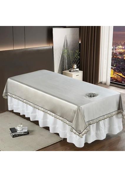 Gri Dantel 120CM230CM Masaj Masası Için Deliksiz Yatak E-Tablosu Güzellik Yatağı Yaz Nefes Alabilir Kalınlaşmak Buz Ipek Levha Spa Salonu Adanmış (Yurt Dışından)