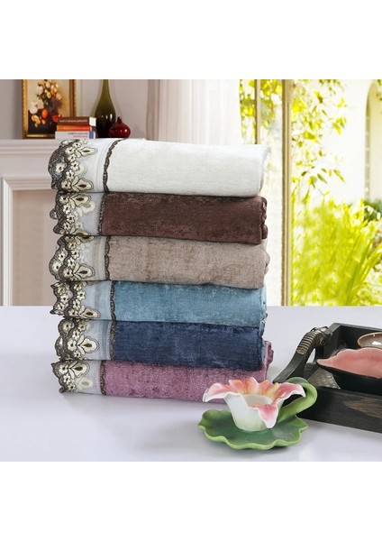 Koyu Mavi Dantel Delik 120CM230CM Pamuk Şönil Çift Taraflı Kısa Kazık Dantel Kalınlaşmak Güzellik Vücut Yatak Örtüsü Masaj Çarşafı (Yurt Dışından) fiyatları