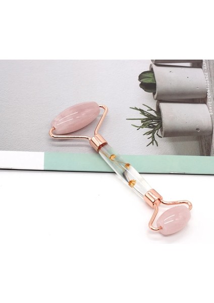 Pembe Renk Ebedi Çiçek Kök Yeşim Rulo Masaj Reçine Tozu Kristal Itme Zarif ve Güzel Sağlık Şükran Günü Hediyeleri (Yurt Dışından) fırsatları