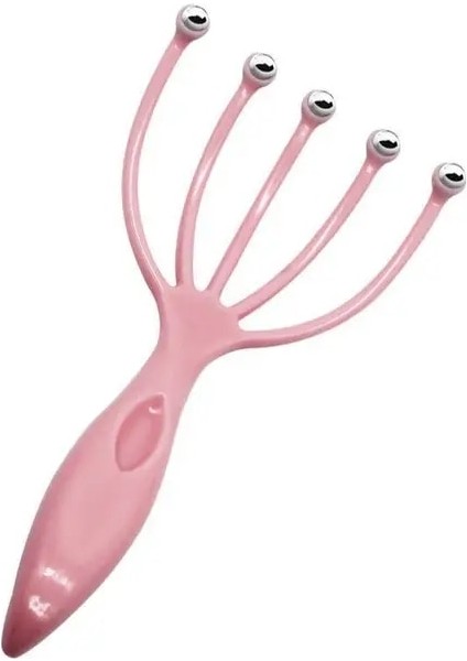 Pembe 01 Çok Fonksiyonlu Beş Pençe Baş Masajı Silindir Noktası Akupunktur Noktası Sopa Gevşeme Dekompresyon Kaşıma ve Sağlık (Yurt Dışından)