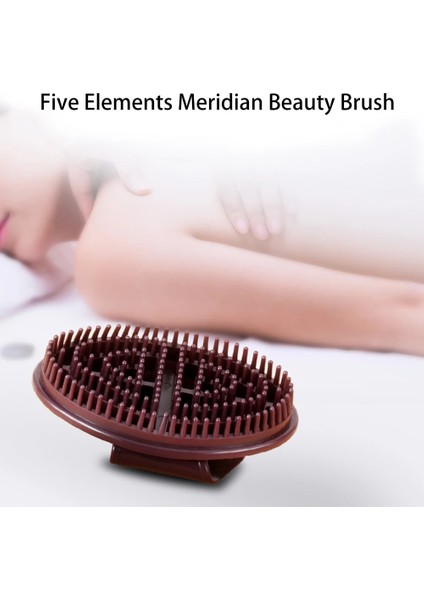 Kumral Beş Element Meridyenleri Güzellik Fırçası Anti Yorgunluk Masaj Fırçası Peeling Anti Selülit Detoks Meridyen Masaj Araçları (Yurt Dışından)