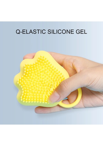 Pembe 2 In 1 Kedi Pençe Şekilli Yumuşak Silikon Scrubber Dağıtıcı Banyo Temizleme Ovma Fırçası Vücut Cilt Şampuan Kabı Masaj Fırçası (Yurt Dışından)