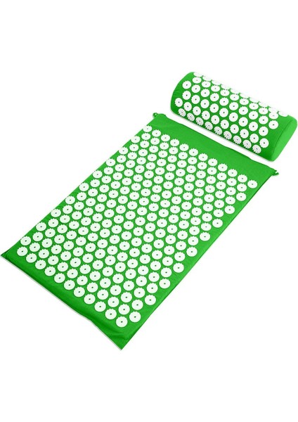 D Yeşil Mat Yastık Acupressuur Mat Hoofd Hals Terug Voetmassage Kussen Kussen Yoga Spike Mat Anti-Stres Akupunktur Pedi Naald Masajı (Yurt Dışından) fiyatları