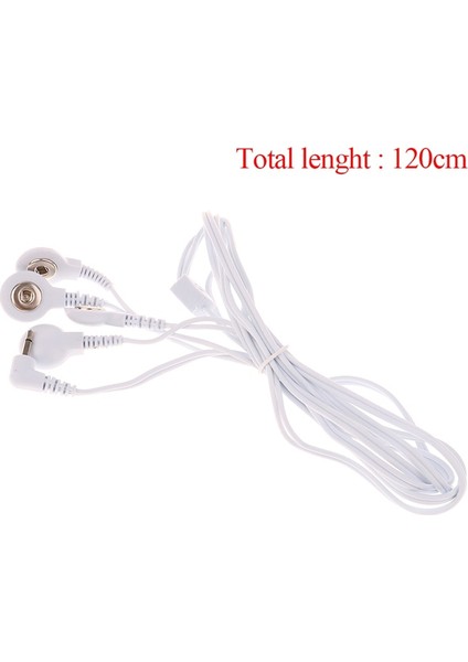 2.35MM 2/4 Düğme Elektroterapi Elektrot Kurşun Elektrik Çarpması Telleri Kablo Onlarca Masaj Bağlantı Kablosu Masaj ve Gevşeme Sıcak (Yurt Dışından) modelleri