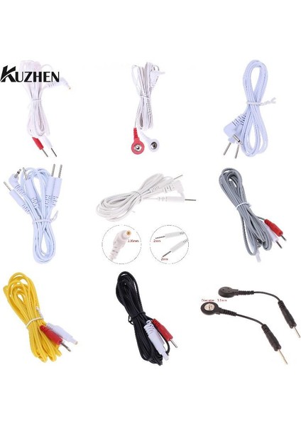 2.35MM 2/4 Düğme Elektroterapi Elektrot Kurşun Elektrik Çarpması Telleri Kablo Onlarca Masaj Bağlantı Kablosu Masaj ve Gevşeme Sıcak (Yurt Dışından) fırsatları
