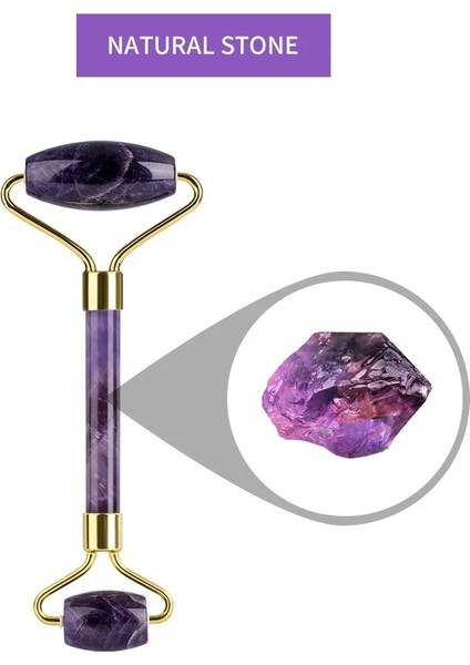Tip 05 Doğal Ametist Rollerjade Seti Gerçek Yeşim Guaj Kazıyıcı Yeşim Masajı Gua Sha Kurulu Yüz Masajı Yüz Boynuz Masaj Rulo (Yurt Dışından) modelleri