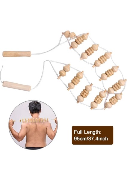 Stil B Ahşap Terapi Masaj Aletleri - Ahşap Masaj Rulosu-Rulo Halat Ahşap Kendinden Maderoterapia Kiti Kas Ağrısını Gidermek Için Kullanılır (Yurt Dışından)