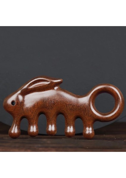 1 Adet Tavşan Şekilli Vücut Masaj Tarak Halka Kafalı Meridyen Saç Derisi Tarak Yüz Göz Omuz Boyun Kazıma Geniş Diş Ahşap Tarak (Yurt Dışından) fiyatları