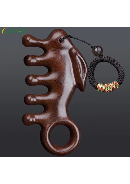 1 Adet Tavşan Şekilli Vücut Masaj Tarak Halka Kafalı Meridyen Saç Derisi Tarak Yüz Göz Omuz Boyun Kazıma Geniş Diş Ahşap Tarak (Yurt Dışından) fırsatları