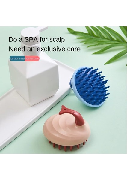 Pembe Balina-B Saç Yıkama Sihirli Aracı Kuru ve Islak Masaj Saç Tarak Kafa Masajı Ev Silikon Şampuan Saç Temizleme Masaj Kolu (Yurt Dışından) fiyatları