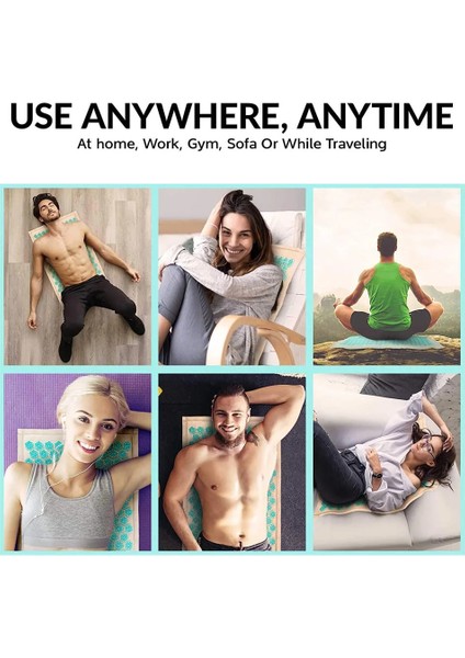 Beyaz Ped Masaj Mat Akupunktur Mat, Masaj Mat Akupunktur Yastık Seti Yoga Mat Iğne Sırt Rahatlatmak ve Kasları Rahatlatmak (Yurt Dışından) fiyatları