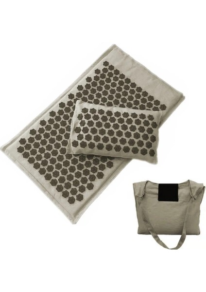 Beyaz Ped Masaj Mat Akupunktur Mat, Masaj Mat Akupunktur Yastık Seti Yoga Mat Iğne Sırt Rahatlatmak ve Kasları Rahatlatmak (Yurt Dışından) fırsatları