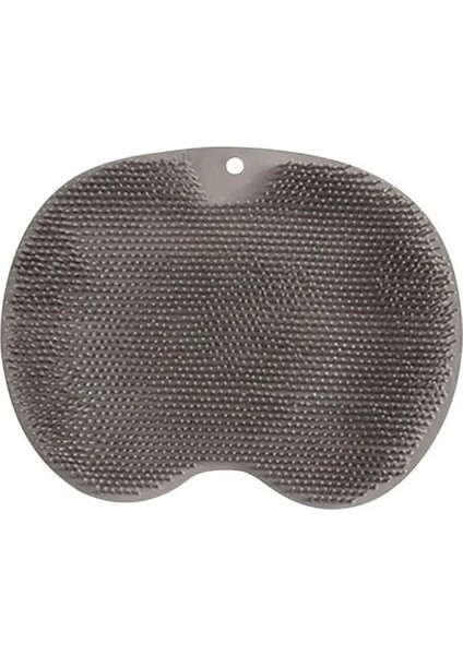 Gri Peeling Duş Masaj Kazıyıcı Banyo Kaymaz Banyo Paspas Sırt Masaj Fırçası Silikon Ayak Yıkama Vücut Temizleme Banyo Aracı (Yurt Dışından)